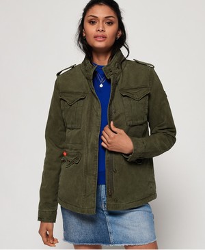 Superdry Classic Winter Rookie Military Női Kabát Sötét Khaki | CJZTK8493